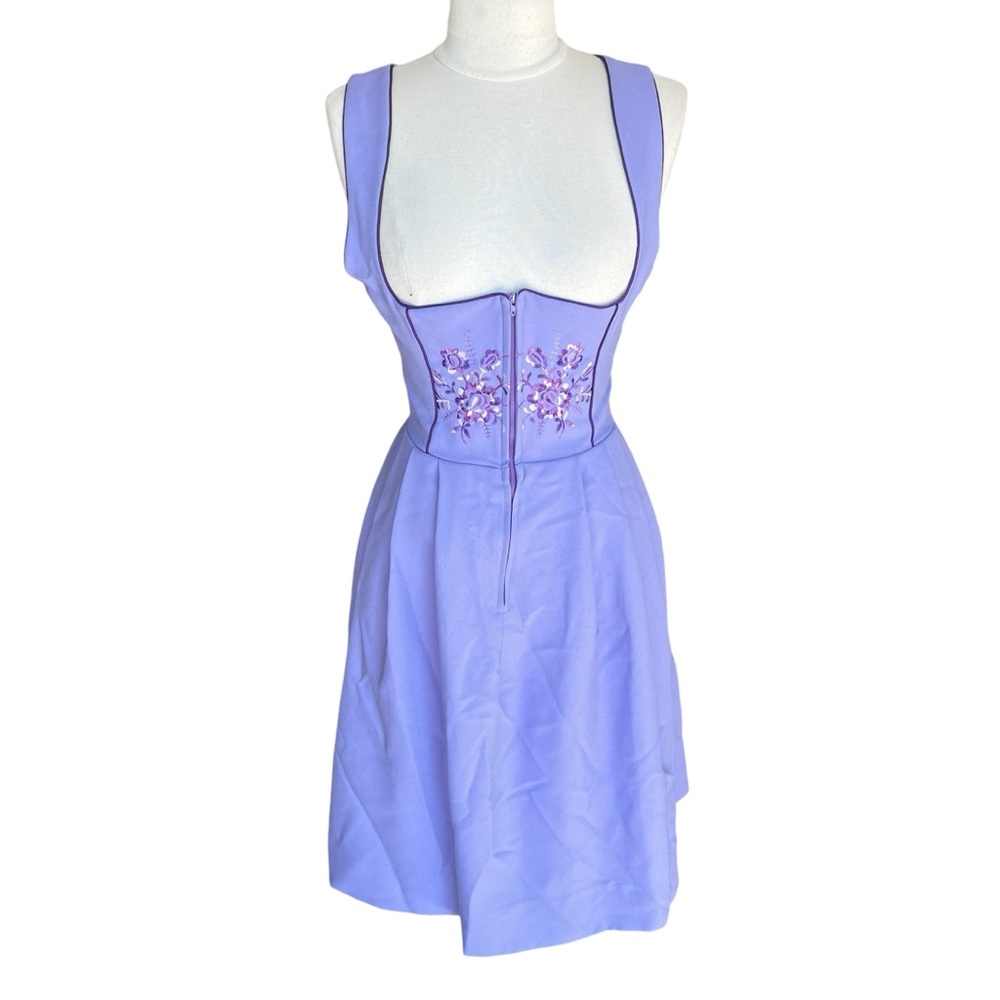 LICHT TRACHTENHAUS OCTOBER-FEST DRESS VINTAGE MADE USA EMBROIDERED TAG SIZE 8